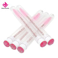 YALINA Clear Tube Mascara Eyelash Spoolies Brushes Colorful Nylon Eyelash Wand Brush with Lash Extensions
