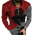 Men's New Fashion Vintage Retro Hip Hop Shirt Full Sleeve Causal Streetwear for Autumn Camisas De Hombre