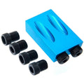 6/8/10mm 15 Degree Woodworking Pocket Hole Pockethole Doweling Jig Kit