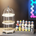 Transparent PET Plastic Storage Rack Dust-Proof Hand Organizer with Multifunctional Design for Blind Box Toys Organizer