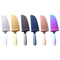 Factory Wholesale Eco-Friendly Rose Gold Stainless Steel Baking Cutting Tools Pizza Cake Server Set Custom Logo OPP Bag