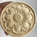 In Stock Low Price on Sale Manufacturer the Cheapest Wood Carved Onlays Wooden Appliques Furniture Cabinet Decoration Floral