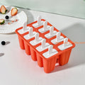 Factory Price 10 Cells Icecream Mold Silicone Summer Kitchen Tools Dessert Mould DIY Ice Cream Maker Popsicle Molds