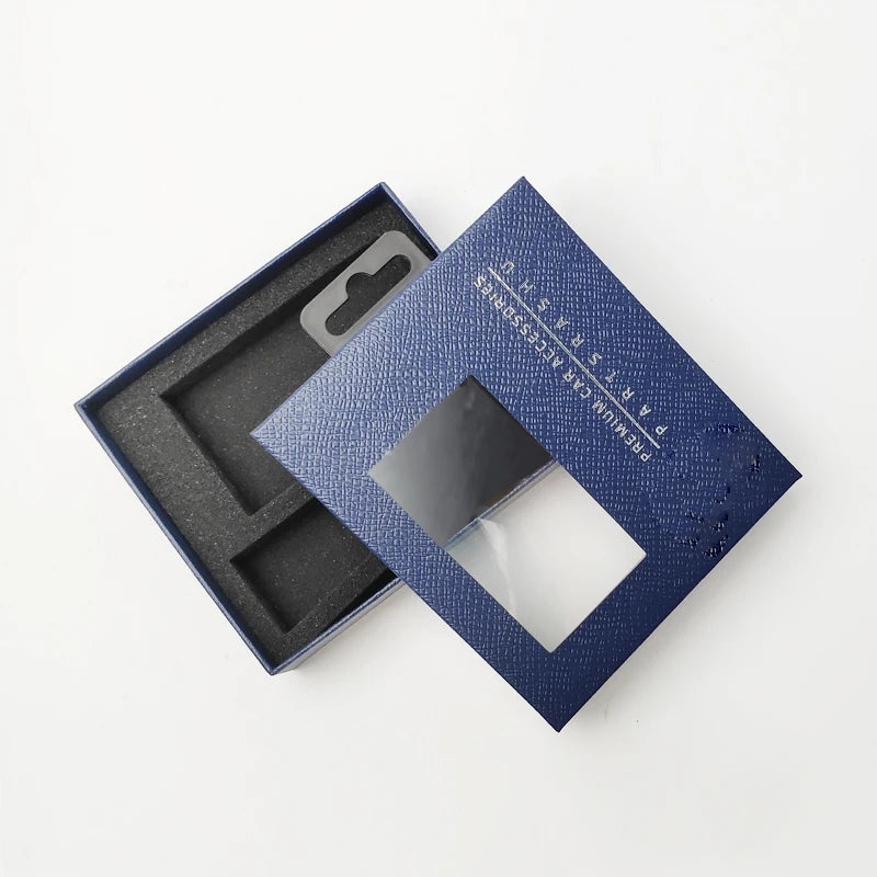 Wholesale Exquisite Luxury Logo Printing Corrugated Board Keychain Gift Box Environmentally Friendly Recyclable