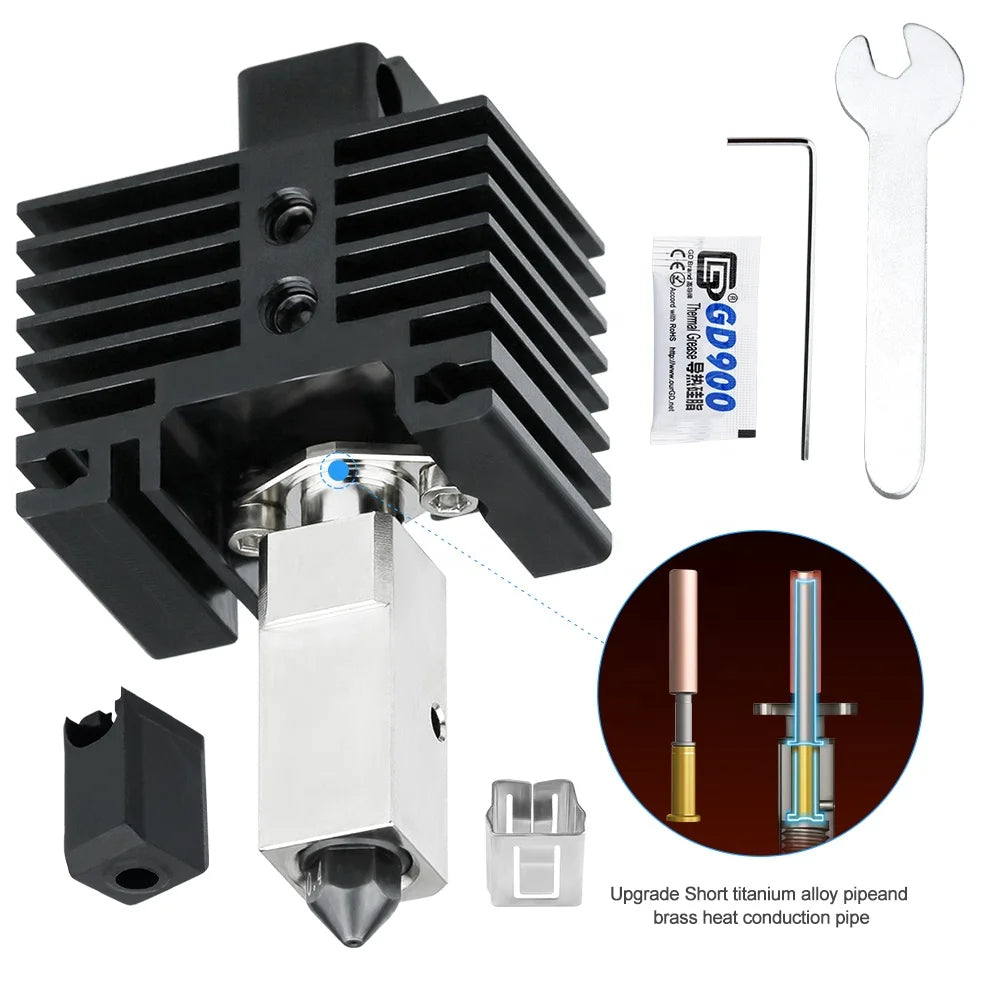 Upgraded TZ2.0pro Hotend for Bambu Lab X1/X1C/P1P/P1S High Flow 320Â°C 3D Printer Hot End Kit with Hardened Steel Nozzle