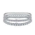 RINNTIN BSB-T Customizable Tennis Chains Jewelry 925 Sterling Silver 2mm 3mm 4mm CZ Cubic Zirconia Tennis Bracelet