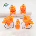 CS New 360Degree Adjustable Ball PP & Stainless Steel Clip-On Pipe Flat Fan Clamp Full Cone Clip-Eyelet Spraying Nozzle