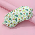 Customized Satin Silk Sleeping Eye Mask Elastic Strap for Eye Hair Scrunchie Set Colorful Travel Sleeping Bag