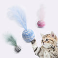 HelloWorld the Cat Toys Pet Accessories Star Ball and Feathers Handmade Cat Toys Cat Stuff Toys