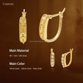 14k 18k Pure Gold Jewelry Earring Accessory Pearl Beads Jewelry Mountings Finding for Jewelry Making