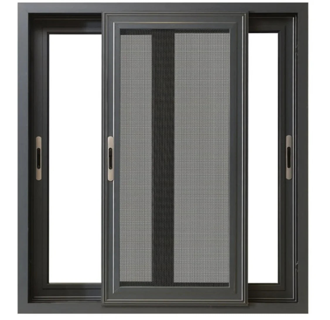 Hot Style Simple Design Aluminum Frame Horizontal Glass Sliding Windows