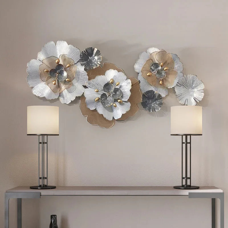 119x56CM  Flower Spring Creative Bedroom Wall Hanging Decor French Luxury Iron Art Wall Hanging Decoration Item Dropshipping DDP