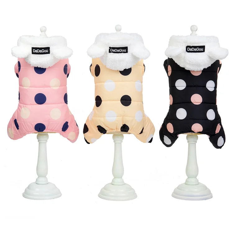 Fashion Warm Winter Pet Dog Clothing Four-legged Overalls Coat Clothes