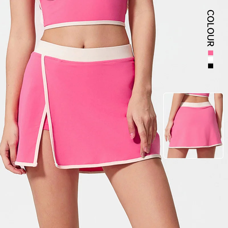 SHINBENE Summer Workout Running Shorts with Pockets Athletic Activewear Mini Skorts for Golf Tennis Golf Tennis Wear