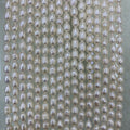 3A Grade  Natural White Freshwater Pearls Strands Loose Drop Beads Pearl Strand for Jewelry Making