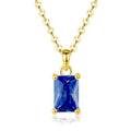 YINSAKI Dainty Ladies Necklace with Multi Gem Stones-925 Silver Lucky Garnet Amethyst Emerald Zircon for Party OEM ODM