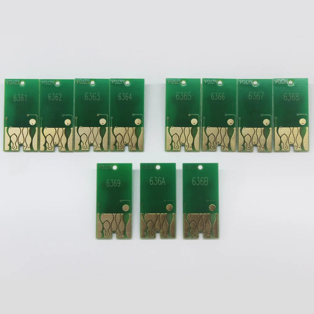 11Colors T6361-T6369 T636A T636B Cartridge Chip Compatible for Epson 7700 9700 7890 9890 7900 WT7900 9900