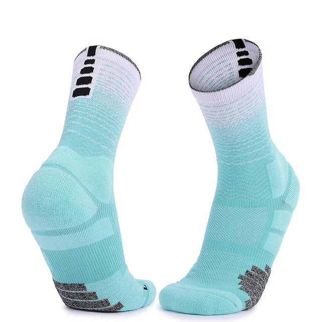 Wholesale Thick Terry Bamboo Custom logo Crew Mens Sport Athletic Running Socks