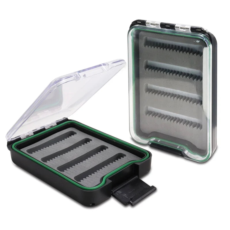 Customized Pattern Fishing Supplies Transparent Box Fly Fishing Tackle Box Hook Lure Box With Foam Waterproof Fishing Gear