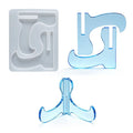 DIY Accessories Mobile Phone Support Crystal Epoxy Resin Mold Tripod Assembly Mobile Phone Desktop Bracket Silicone Molds