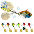Colorful 25mm 13g 35mm 20g Copper Lead 3D Eyes Freshwater Wobble Casting VIB Spinner Fishing Bait