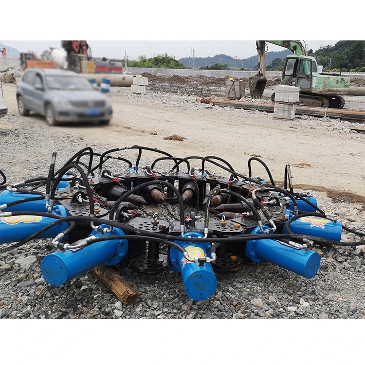 Factory Direct Hydraulic Heavy Excavator Concrete Crusher Head Cutting Machine Hydraulic Pile Hammer Pile Breaker Pile Cutter