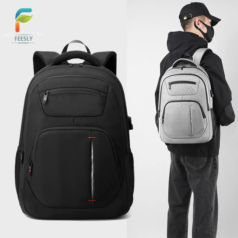 Daily Custom logo Oxford Unisex Men Laptop Backpack Waterproof Large Rucksack Business Travel Slim