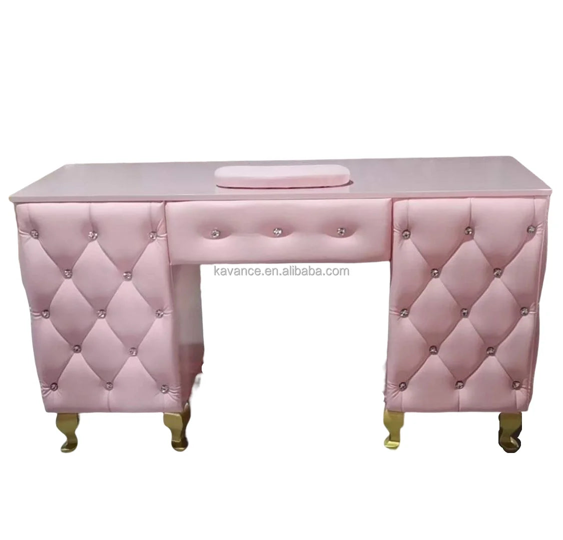 Hot Sale Professional Salon Manicure Table with Dust Collector Modern Design Wooden Material for Nail Spa