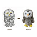 China Supplier Christmas Animal Owl Toys Plush Big Eyes Animal Owl Stuffed Cute Plush Toys with Coloured PV Materials for Kids