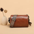Women Vintage Lady Luxury Solid Color Cover Single Strap Fashion Letter Autumn/Winter Guitar Strap Crossbody Bag Water Resistant