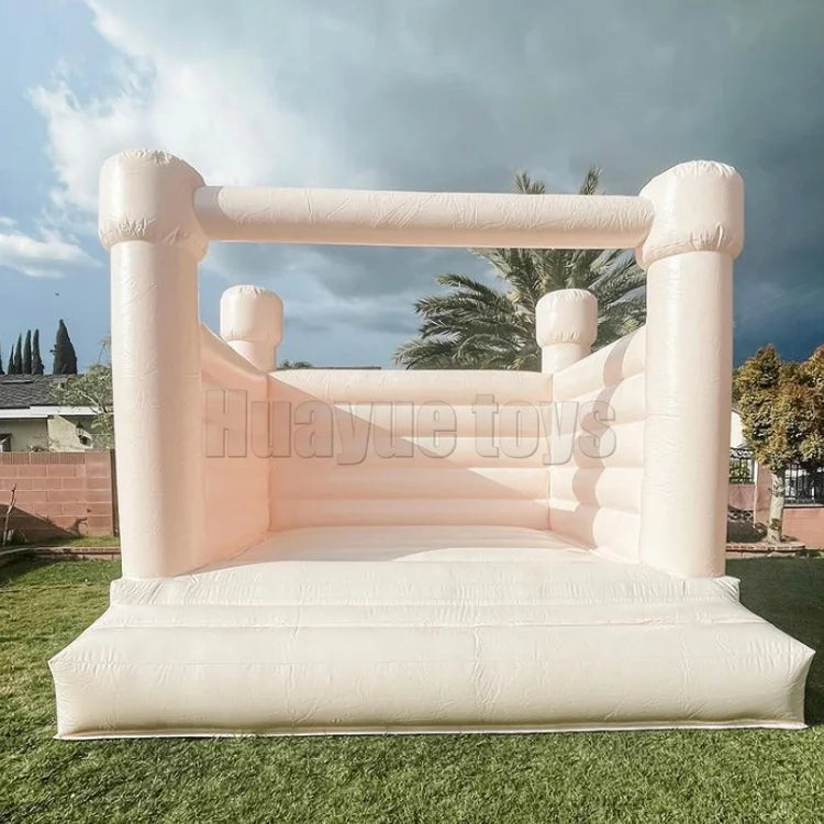 Home Pvc Inflatable Wedding Advertising Bouncing Castle Slide Toddler Mini White Bounce House Jumper Bounce House