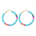 Jewelry C-Shaped Earrings Unusual Fashion Colorful Clay Korean Earrings for Women Girls 2023 Pendant Earring