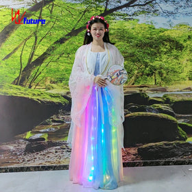 Traditional Hanfu Shimmering Skirt Colorful Lights Can Be Controlled LED Luminous Hanfu
