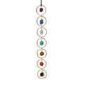 Natural Crystal Raw Stone Chakra Wall Hanging Ornament Healing Stone Crystal Column Crafts