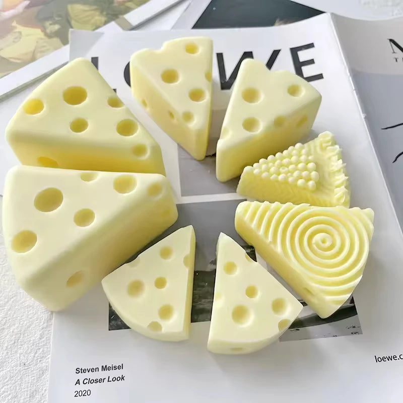 J6-77 Cheese Cake Decorating Mousse Cake Mold Chocolate Dessert Pastry Mold Multiple Styles 3D Cheese Shape Silicone Candle Mold
