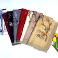 Silk Scarf for Women Lightweight Shawls and Wraps Pashmina Shawl Embroidered Scarves for Weddings Fashion Adult
