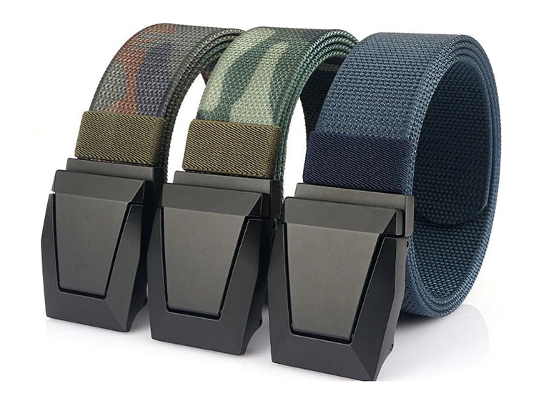 Elapid Tactical Belt for Men with Metal Buckle Quick Release Outdoor  Stretch Nylon Webbing Belt for Hunting Camping