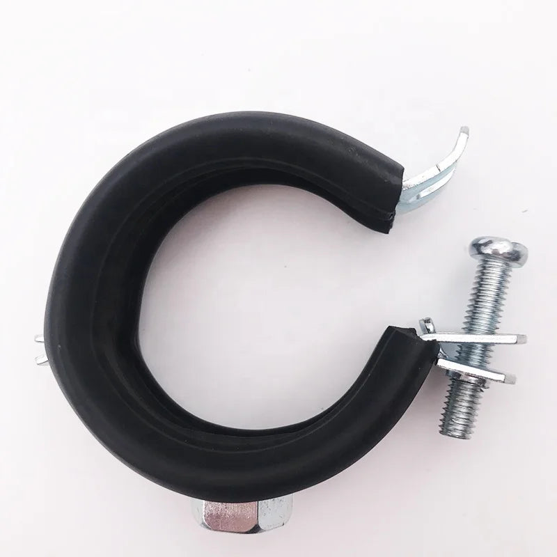 Metal Iron Cooper Pipe Clamp Bracket Manufacturers  M8 Rubber Pipe Clamps Pipe Supporting