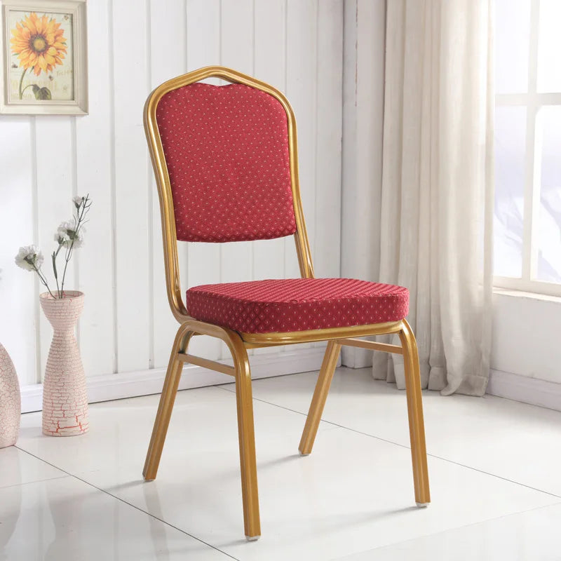 Wholesale Gold Metal Iron Stackable Banquet Hall Chairs for Indoor Outdoor Events Farmhouse Dining Apartment Living Room Use
