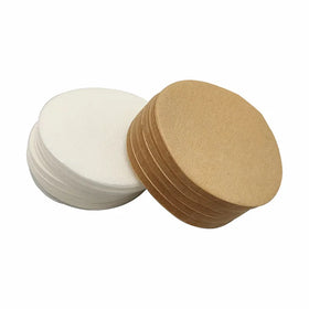 Wholesale Mini Round Shape Wood Pulp White Color Brown Color Coffee Filter Paper