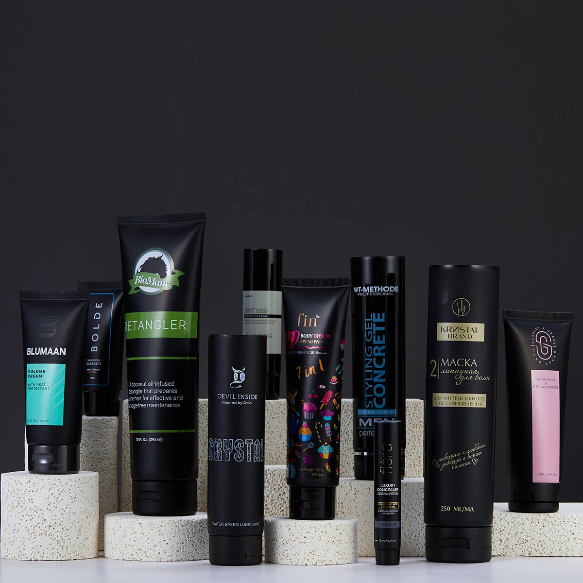 Factory Empty PE Plastic Packaging 5g 300g Black Plastic Tube Eye Face Wash BB Cream Lotion Custom Cosmetic Tube Packaging