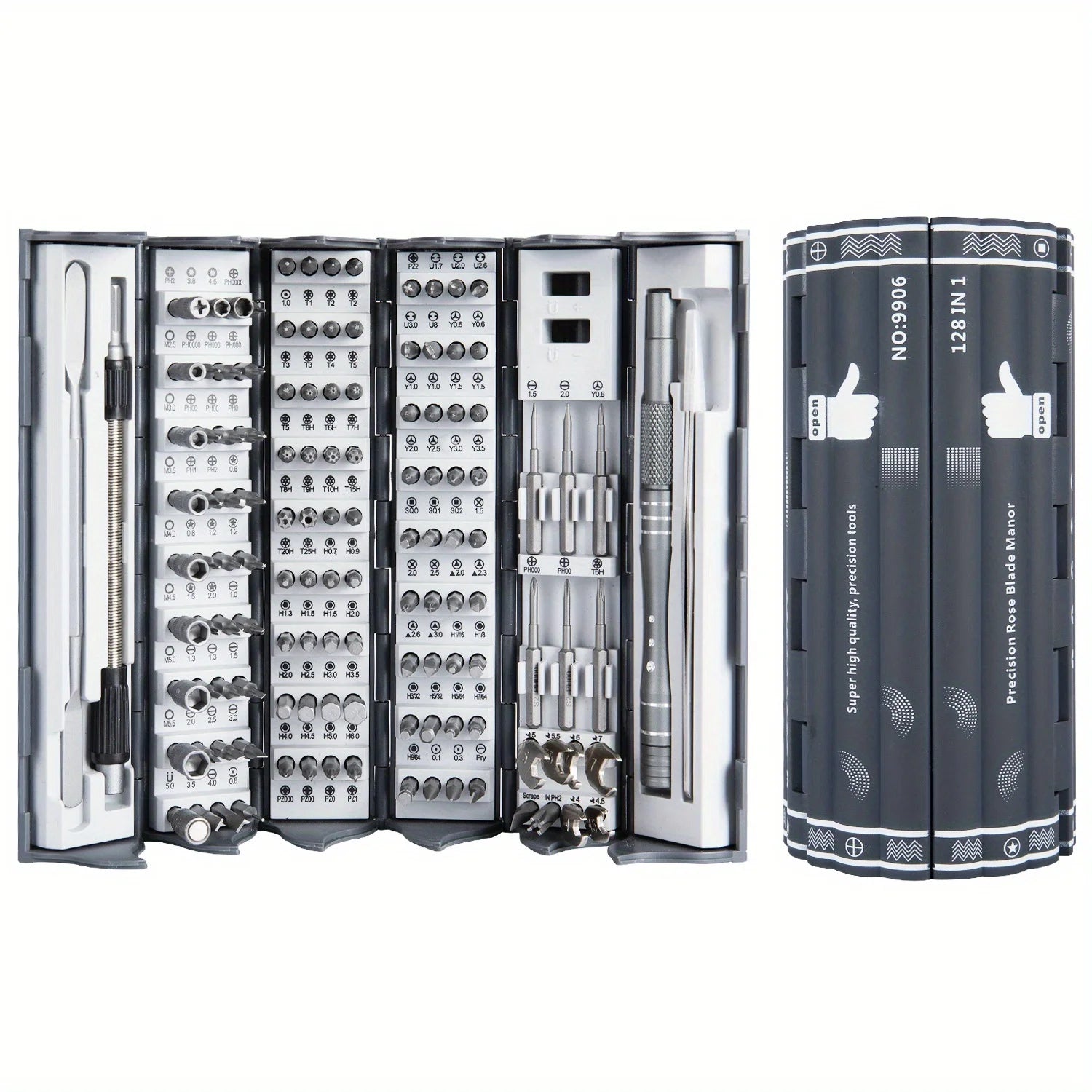 Ananke Tools 128 in 1 Precision Screwdriver Set Magnetic Driver Kit Flexible Shaft OEM Model NT-133 for Household Repair Use
