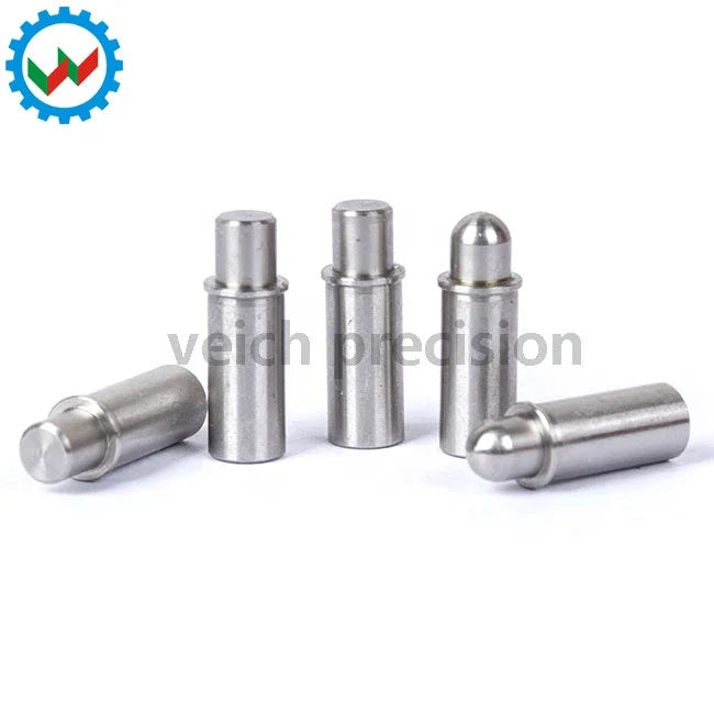 Micro Precision Spring Loaded Plunger Press-Fit Stainless Steel Flat/Round Head Flanged Spring Plunger VCN510/MPFS/MPJS Mold