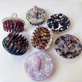 Sayoung Eco Friendly Round Acetate Portable Make-up Spa Scalp Massage Comb for Men Women Girls Health Hair Accessories