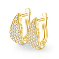 Luxury Jewelry Engagement Gifts Full Moissanite Diamond Woman Silver 925 Hoop Earrings