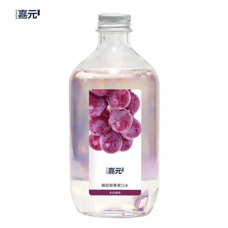 350ml Fresh Fruit Aerator Mouthwash Bottle with Pump Sprayer for Shampoo Use