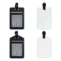 Hot Sales Custom Logo Card Holder Luggage Tags Blanks Sublimation PU Leather Personalized Luggage NameTag