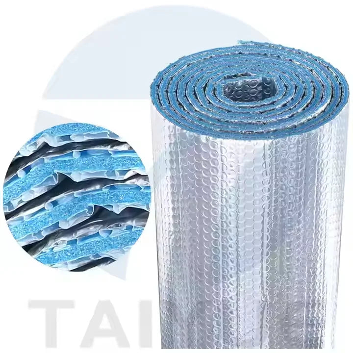 Modern  Double Bubble Double Side Aluminum Foil Insulation EPE Foam Roof Warehouse Fireproof Thermal Insulation for Construction