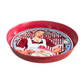 Ready to Ship Custom Printing Metal Food Tin Tray Rolling Round Bar Beer Tin Serving Tray Wholesales