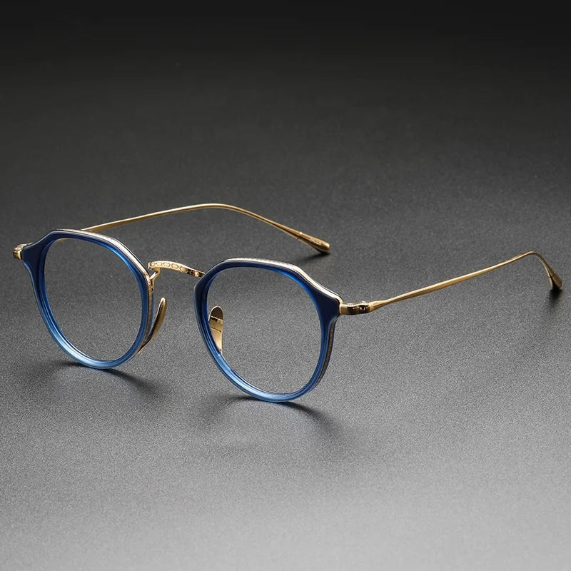 KMN1113 Fashion Man Luxury Titanium Glasses Frame Men Optical Eyeglasses Tortoise Frames Titanium Eyewear Spectacles